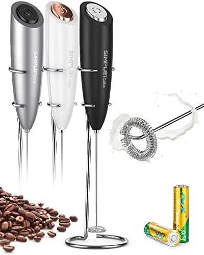 simpletaste handheld electric foam maker battery operated