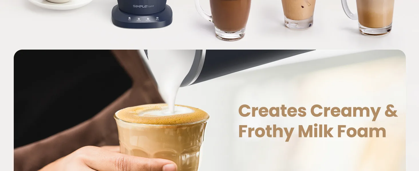 simpletaste milk frother electric milk frother steamer content 1